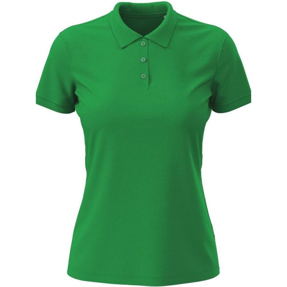 Stedman Womens/Ladies Lux Cotton Polo Shirt / Kelly Green